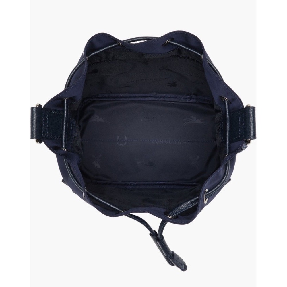 Longchamp Le Pliage Neoprene Bucket Bag Navy Blue New  Was $295!!  * NWT - Picture 5 of 8